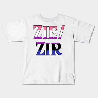 Genderfluid Zie/Zir Kids T-Shirt